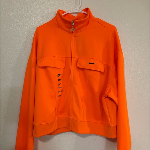 Nike Women's Vibrant Orange Bomber Jacket - Picture 1 of 10